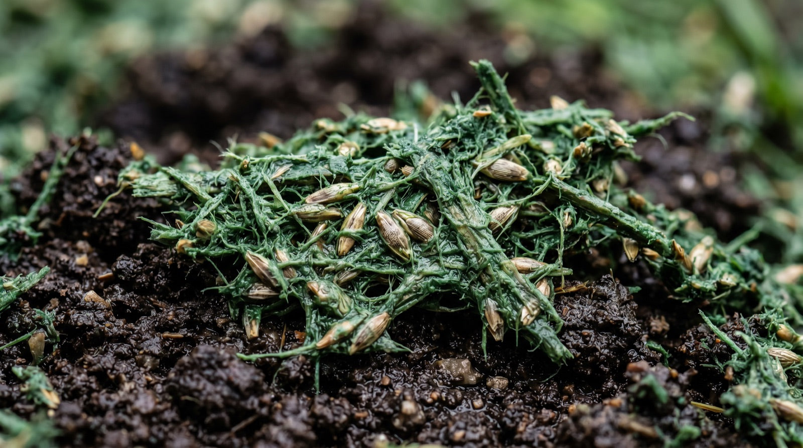HydroGrow: gecoat graszaad met een vochtvasthoudende hydromulch-laag op de bodem